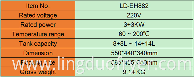 Electric Fryer Product Details